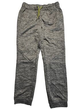 All In Motion Boys Fleece Jogger Sweatpants Gray Size L 10-12 Drawstring Pockets